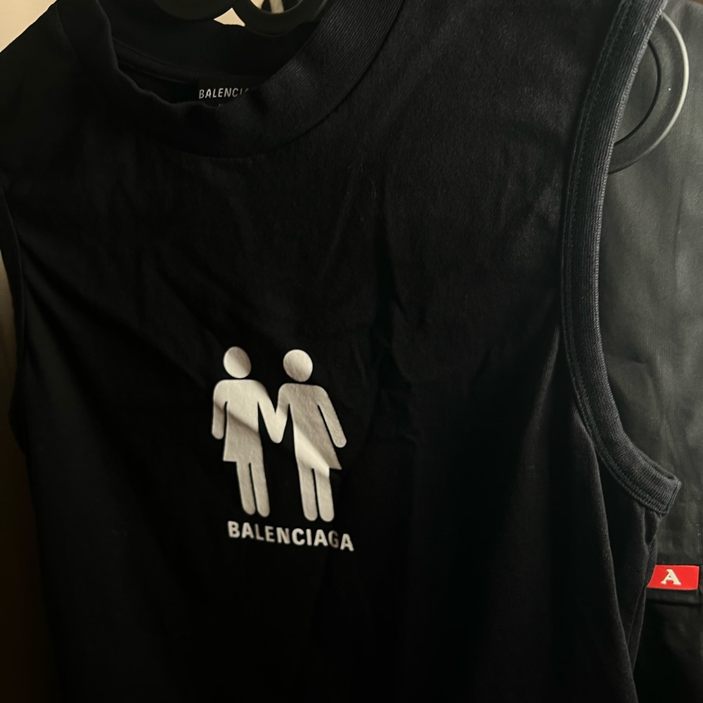 Balenciaga gender neutral tank pride
